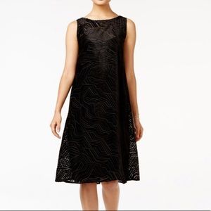 Velvet Alfani Petite Burnout Fit & Flare Dress
